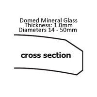 Domed Crystal - 1.0mm Thick